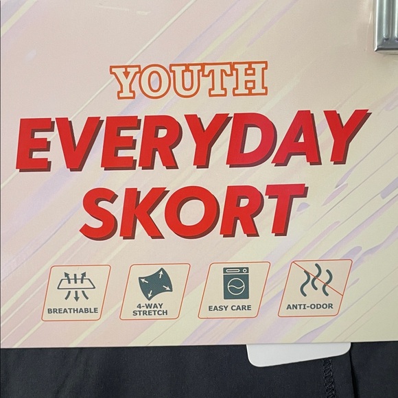 32 COOL Youth Everyday Skort 2Pack Blue. Black Size S -7/8 / Z6 - Picture 3 of 9
